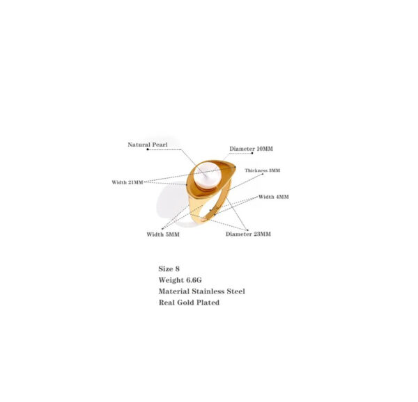 Bague fleur Perle Naissante – Image 5