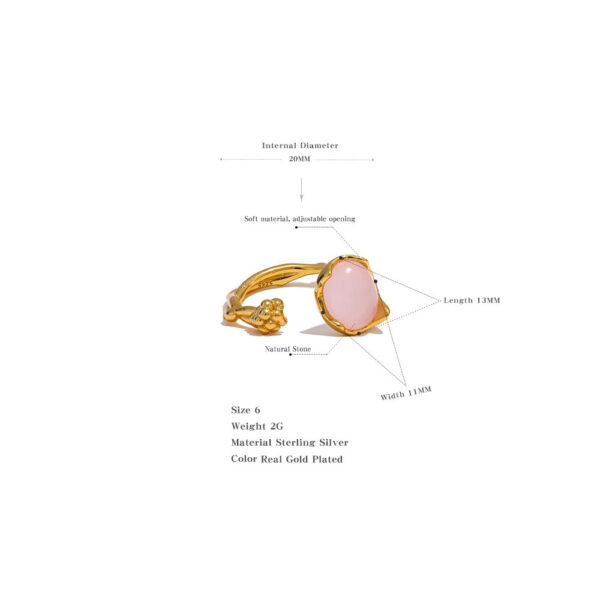 Bague fleur Douce – Image 5