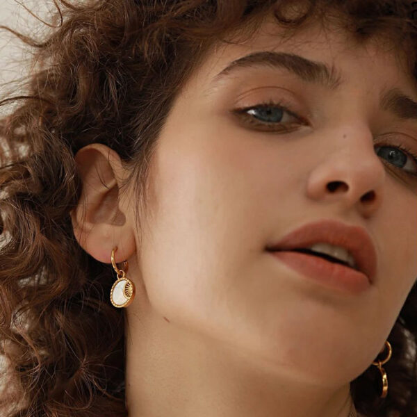 Boucle d'oreille fleur Rêve – Image 4