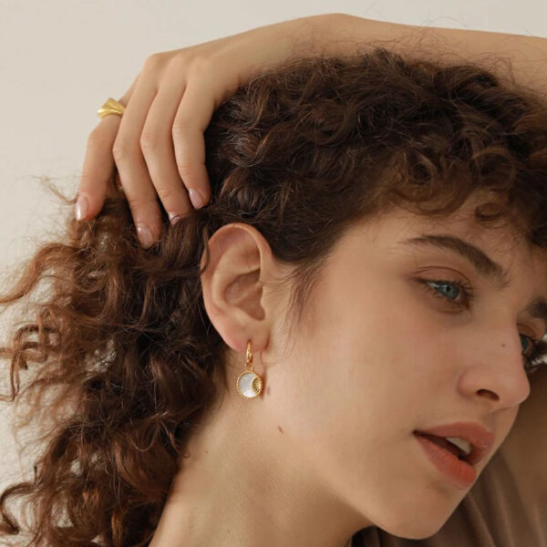 Boucle d'oreille fleur Rêve – Image 3