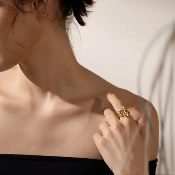 Bague fleur Elégance – Image 2