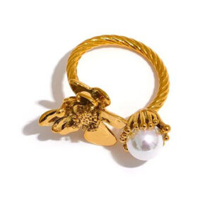 Bague fleur Etincelante