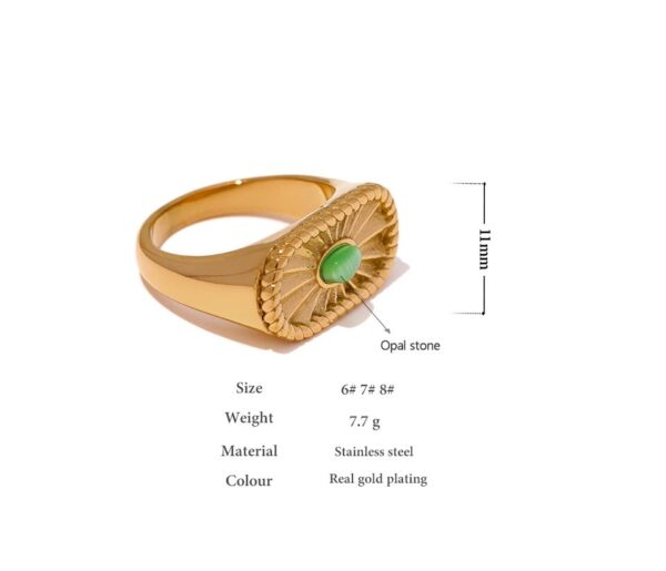 Bague fleur Pierre Précieuse – Image 5