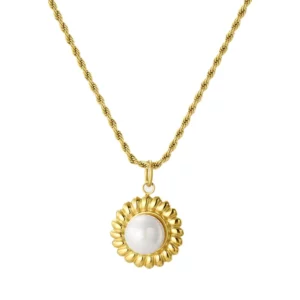Collier fleur Tournesol