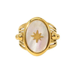 Bague fleur Etoile Filante