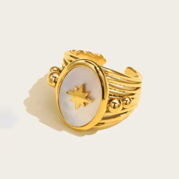 Bague fleur Etoile Filante – Image 3