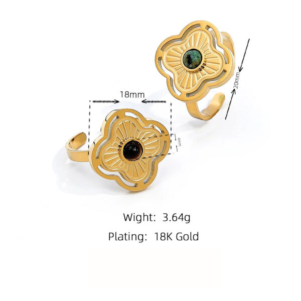 Bague fleur Angélique – Image 7