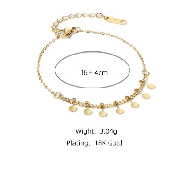 Bracelet fleur Pétales Dorées – Image 6