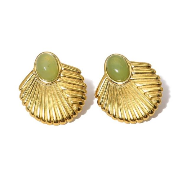 Boucle d'oreille fleur Coquillage – Image 4