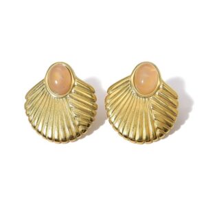 Boucle d'oreille fleur Coquillage