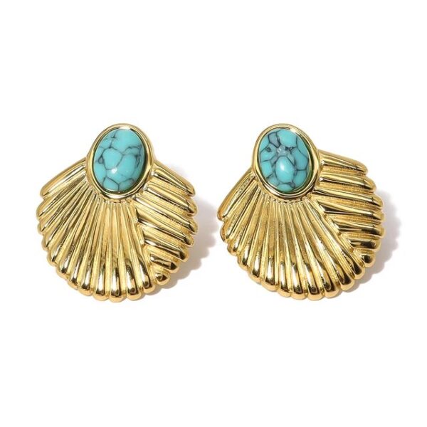 Boucle d'oreille fleur Coquillage – Image 5