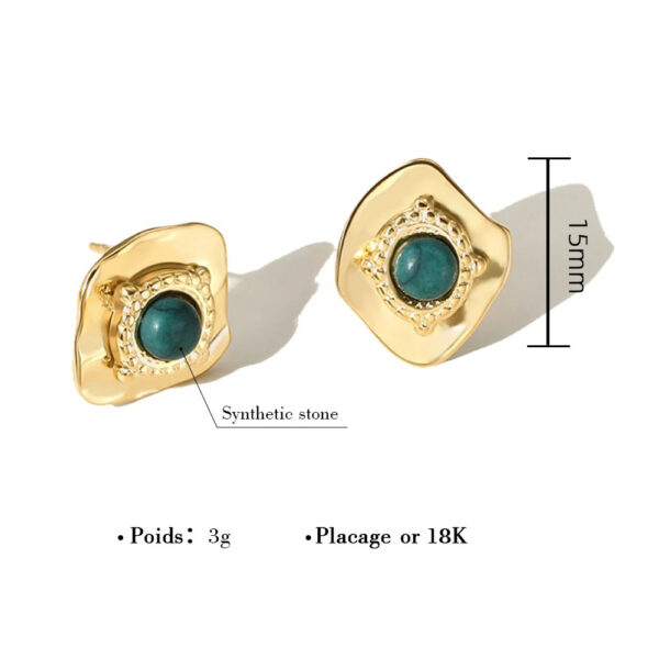 Boucle d'oreille fleur Minimaliste – Image 2