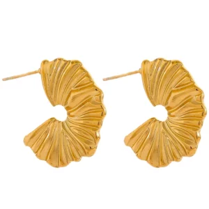 Boucle d'oreille fleur Enveloppante
