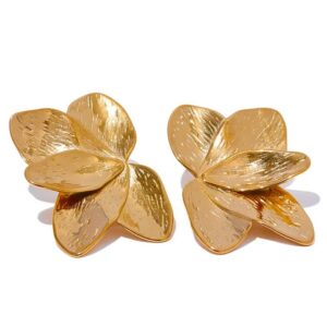Boucle d'oreille fleur Moitié