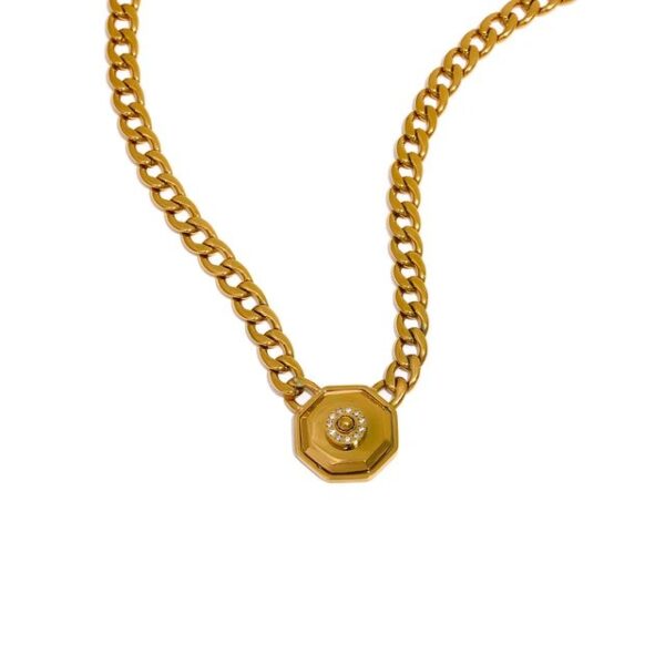 Collier fleur Marguerite Scintillante