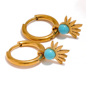 Boucle d'oreille fleur Bohème