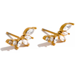 Boucle d'oreille fleur Ailé