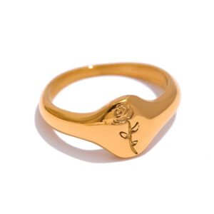 Bague fleur Rose