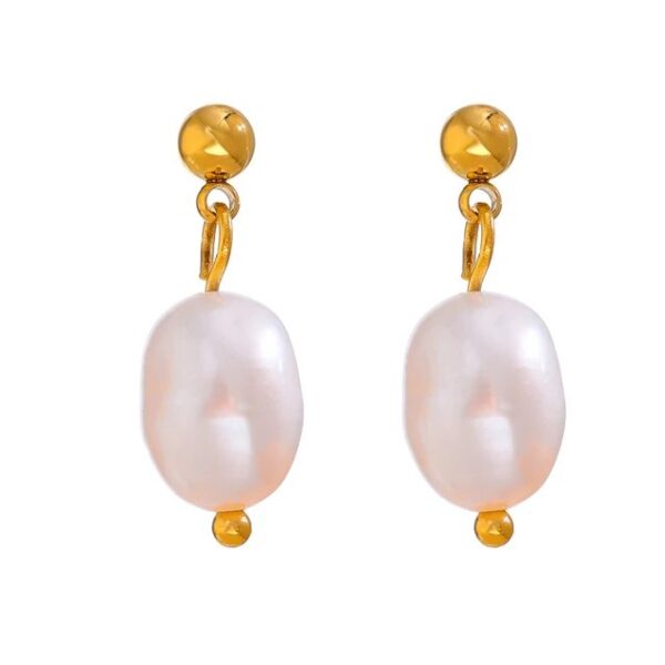 Boucle d'oreille fleur Perle d'Eau Douce