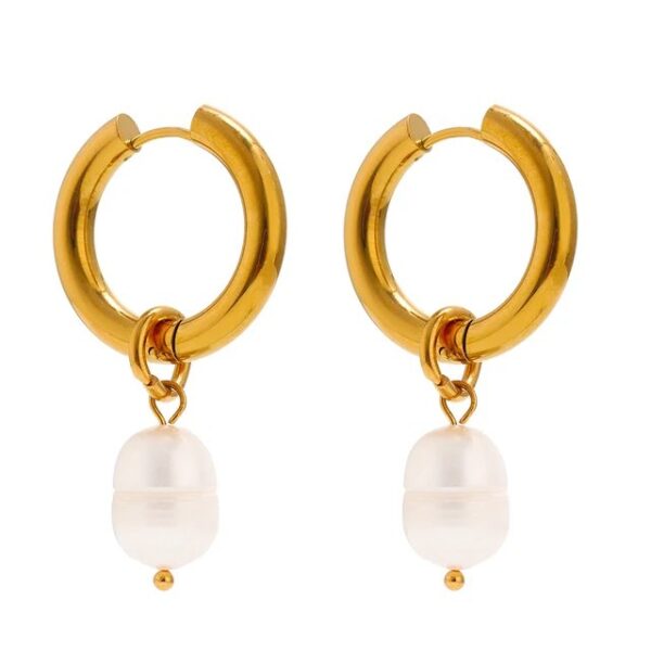 Boucle d'oreille fleur Perle Simple