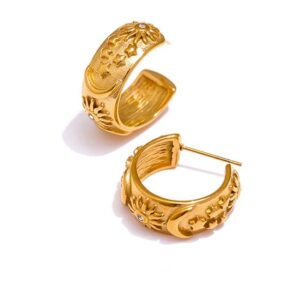 Boucle d'oreille fleur Céleste