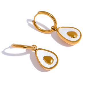 Boucle d'oreille fleur Cœur d'Or