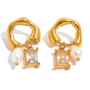 Boucle d'oreille fleur Perle de Saison