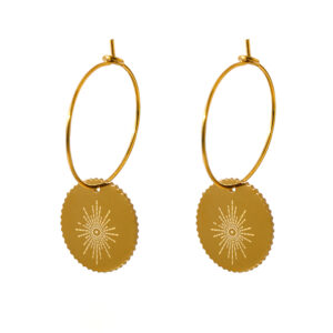 Boucle d'oreille fleur Créole