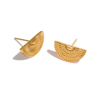 Boucle d'oreille fleur Demi